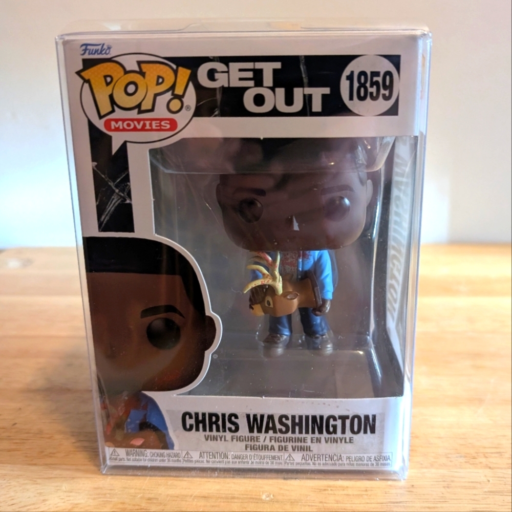Funko Pop! Get Out Chris Washington Figure Brand New Come In Soft Pop Protector